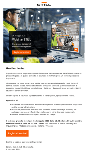 STILL Newsletter: Sicurezza del magazzino